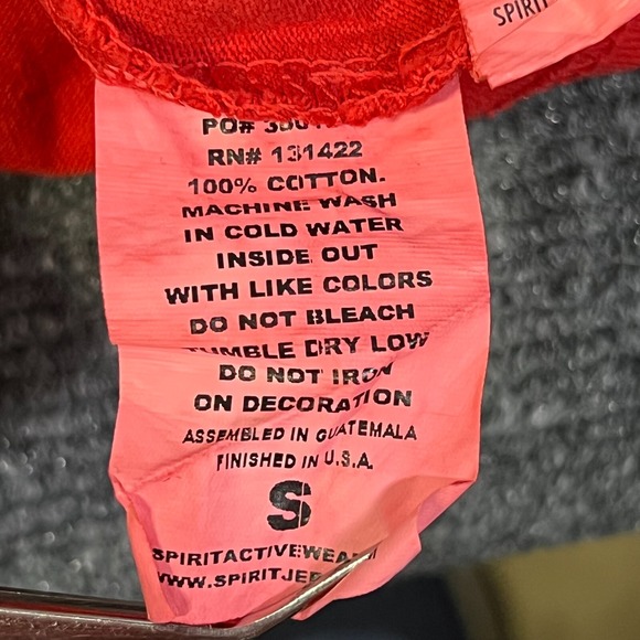 USA Patriotic Spirit Jersey LS Tie Dye Crewneck T-Shirt Oversized RWB Size S - Picture 11 of 13